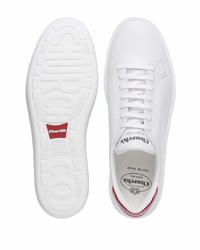 weiße und rote Leder niedrige Sneakers von Church's