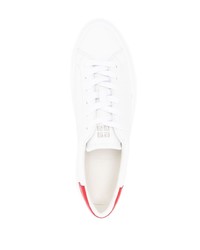 weiße und rote Leder niedrige Sneakers von Givenchy