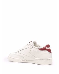 weiße und rote Leder niedrige Sneakers von Reebok