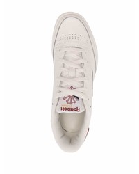 weiße und rote Leder niedrige Sneakers von Reebok