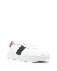 weiße und rote Leder niedrige Sneakers von Tommy Hilfiger