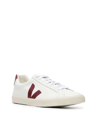 weiße und rote Leder niedrige Sneakers von Veja
