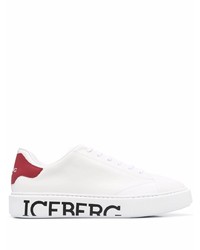 weiße und rote Leder niedrige Sneakers von Iceberg