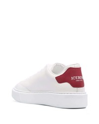 weiße und rote Leder niedrige Sneakers von Iceberg