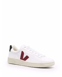 weiße und rote Leder niedrige Sneakers von Veja