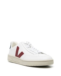 weiße und rote Leder niedrige Sneakers von Veja