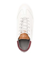 weiße und rote Leder niedrige Sneakers von Ghoud