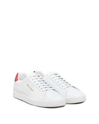 weiße und rote Leder niedrige Sneakers von Palm Angels