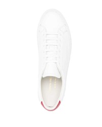 weiße und rote Leder niedrige Sneakers von Common Projects