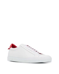 weiße und rote Leder niedrige Sneakers von Givenchy