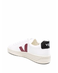 weiße und rote Leder niedrige Sneakers von Veja