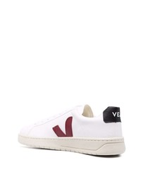 weiße und rote Leder niedrige Sneakers von Veja