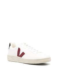 weiße und rote Leder niedrige Sneakers von Veja