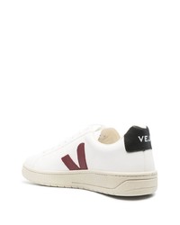 weiße und rote Leder niedrige Sneakers von Veja