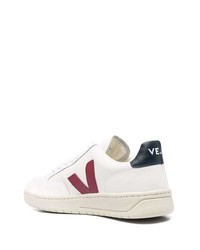 weiße und rote Leder niedrige Sneakers von Veja