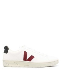 weiße und rote Leder niedrige Sneakers von Veja