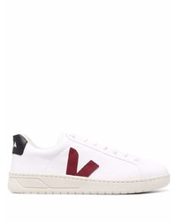 weiße und rote Leder niedrige Sneakers von Veja