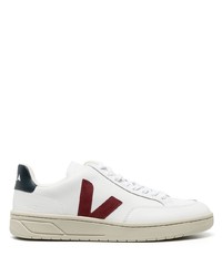 weiße und rote Leder niedrige Sneakers von Veja