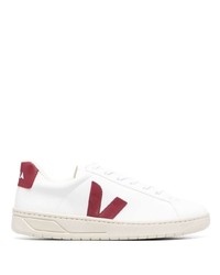 weiße und rote Leder niedrige Sneakers von Veja