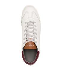 weiße und rote Leder niedrige Sneakers von Ghoud