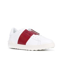 weiße und rote niedrige Sneakers von Valentino