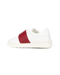 weiße und rote niedrige Sneakers von Valentino