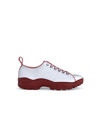 weiße und rote niedrige Sneakers von Swear