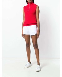 weiße und rote Shorts von MSGM