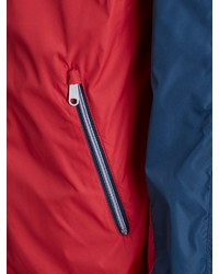 weiße und rote und dunkelblaue Windjacke von Jack & Jones