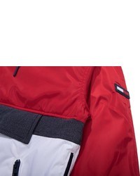 weiße und rote Windjacke von Tommy Jeans