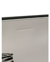 weiße und schwarze bedruckte Clutch Handtasche von Calvin Klein 205W39nyc