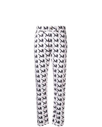 weiße und schwarze bedruckte Jeans von Calvin Klein Jeans Est. 1978