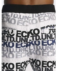 weiße und schwarze bedruckte Jogginghose von Ecko Unltd.