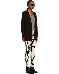 weiße und schwarze bedruckte Leggings von Rag and Bone