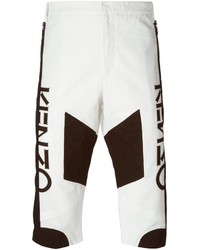 weiße und schwarze bedruckte Shorts von Kenzo