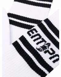 weiße und schwarze bedruckte Socken von Enterprise Japan