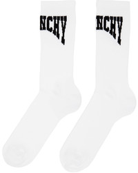 weiße und schwarze bedruckte Socken von Givenchy