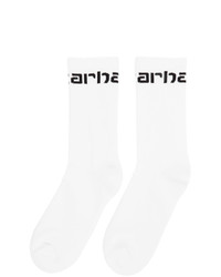 weiße und schwarze bedruckte Socken von CARHARTT WORK IN PROGRESS