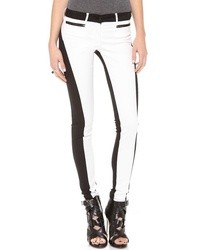 weiße und schwarze enge Jeans von 3x1