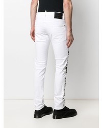 weiße und schwarze enge Jeans von DSQUARED2