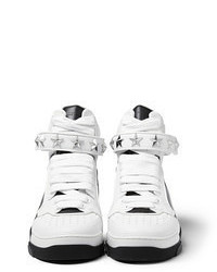 weiße und schwarze hohe Sneakers von Givenchy