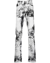 weiße und schwarze Jeans mit Acid-Waschung von 1017 Alyx 9Sm