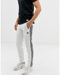 weiße und schwarze Jogginghose von adidas Originals