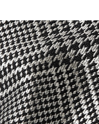 weiße und schwarze Krawatte mit Hahnentritt-Muster von Tom Ford