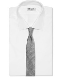 weiße und schwarze Krawatte mit Hahnentritt-Muster von Tom Ford