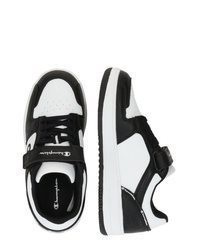 weiße und schwarze Leder niedrige Sneakers von Champion Authentic Athletic Apparel