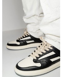 weiße und schwarze Leder niedrige Sneakers von Represent