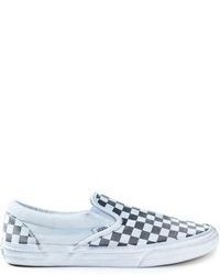 weiße und schwarze niedrige Sneakers mit geometrischem Muster von Vans