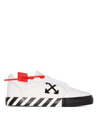 weiße und schwarze niedrige Sneakers von Off-White