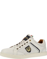 weiße und schwarze niedrige Sneakers von Pantofola D'oro